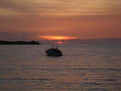 Sunset over Saint Martin