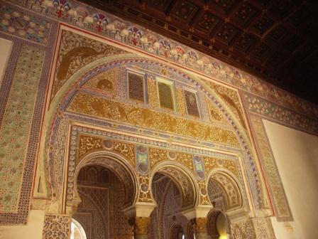 Incredible tile work inside the Real Alcazar, Seville