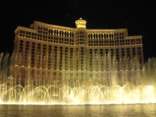 The Bellagio Hotel and its magical fountains