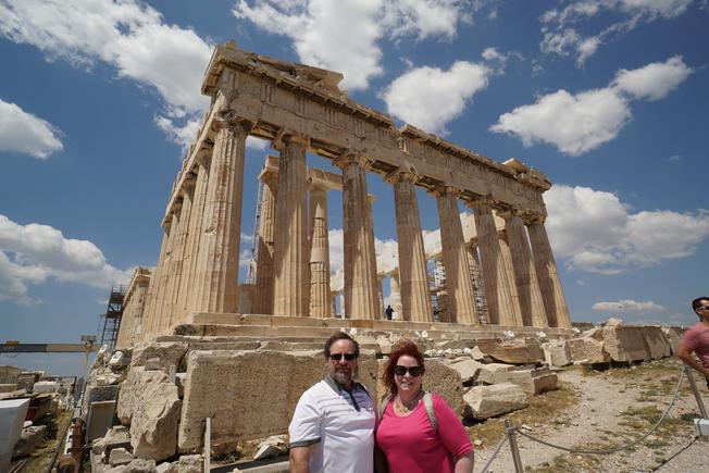 Travel Team at the Acopolis, Athens, Greece